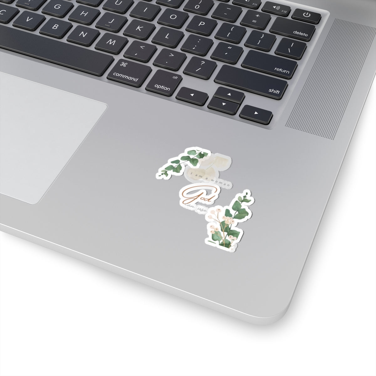Kiss-Cut Stickers " I am woman God can use"